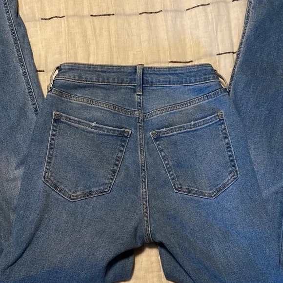 Extra High Waisted Kicker Boot Cut Jean - Picture 3 of 6